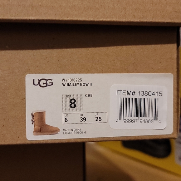 🎁UGG Bailey Bow II Chestnut without Box - Picture 6 of 6